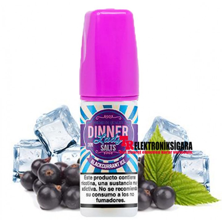 Dinner Lady Blackcurrant Ice 30ml Premium Salt E-liquid