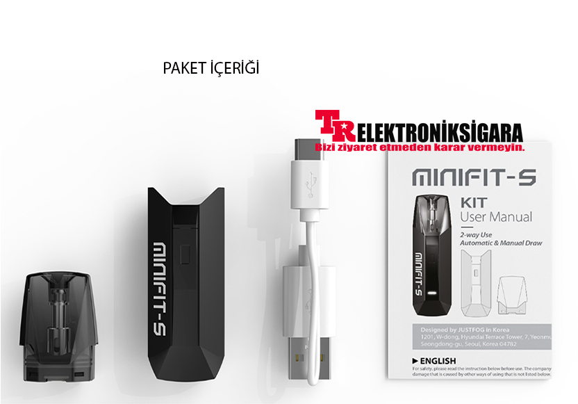 Justfog Minifit S Pod Kit 420mAh Elektronik Sigara