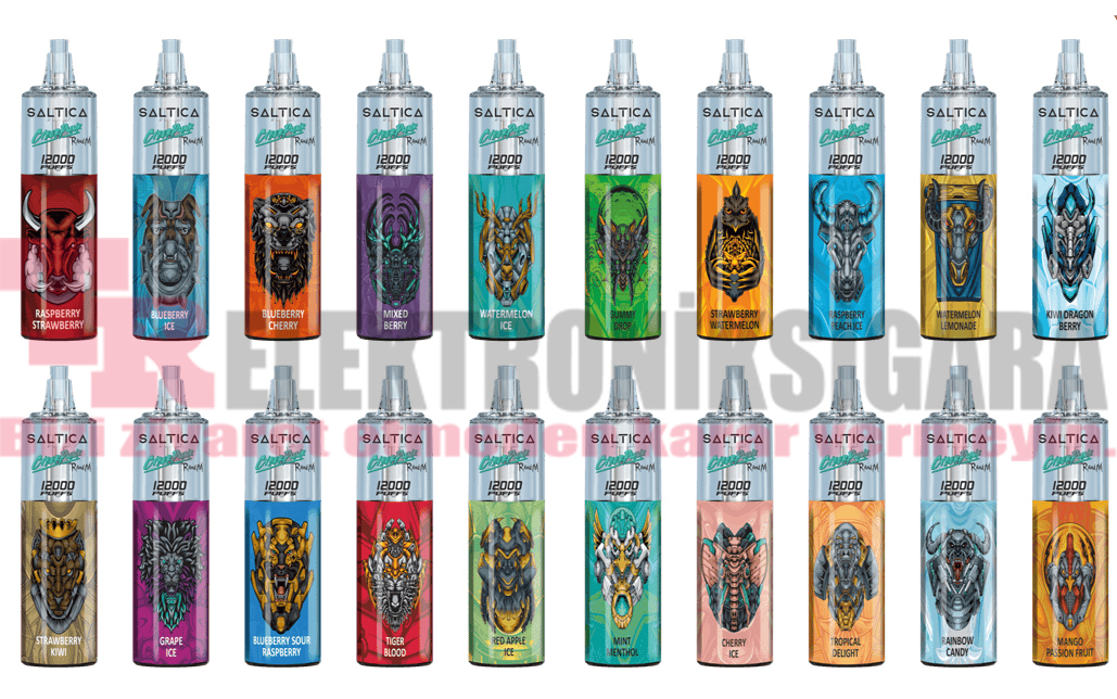 Saltica Cyberpunk 12000 Puff Bar 50mg Nikotin Strawberry Kiwi