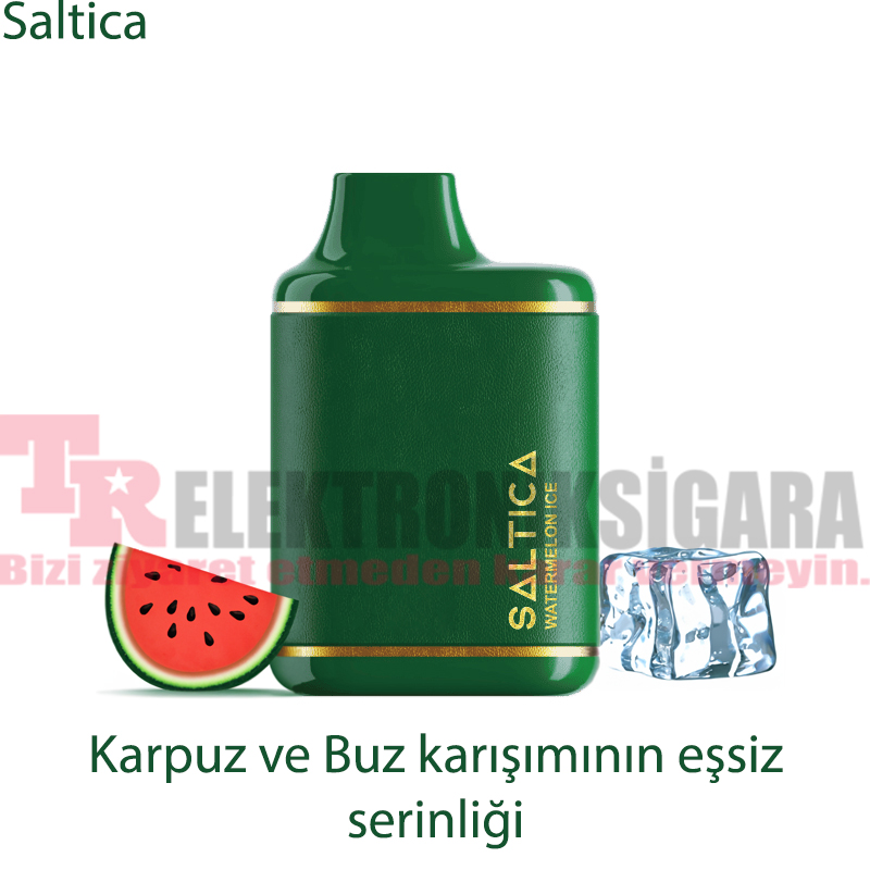Saltica Leather 7000 Puff Bar 50mg Nikotin Watermelon İce