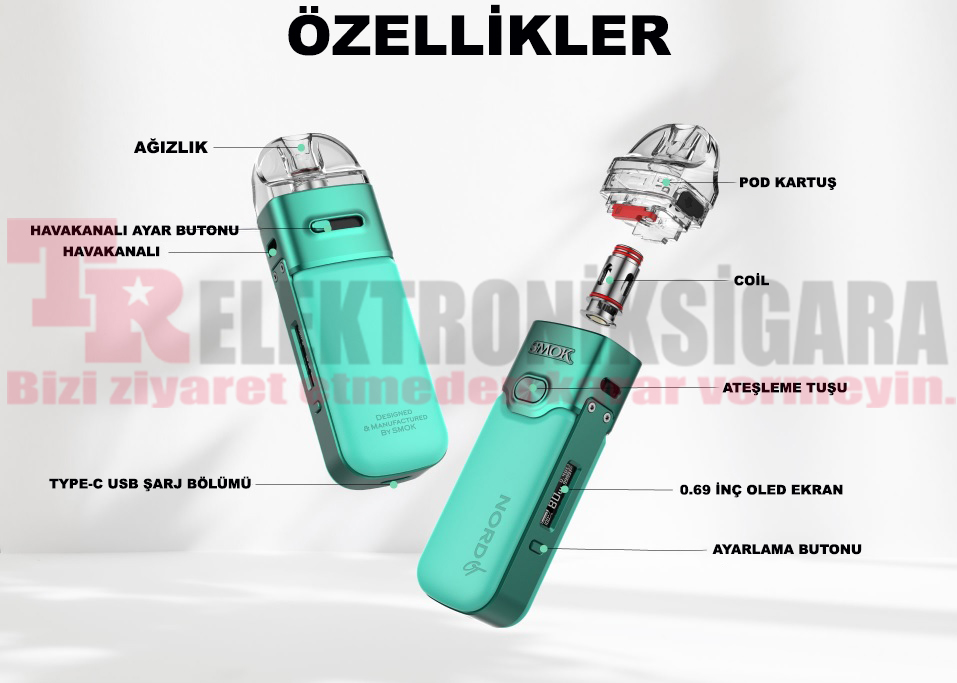 Smok Nord 5 80W Pod Mod Elektronik Sigara