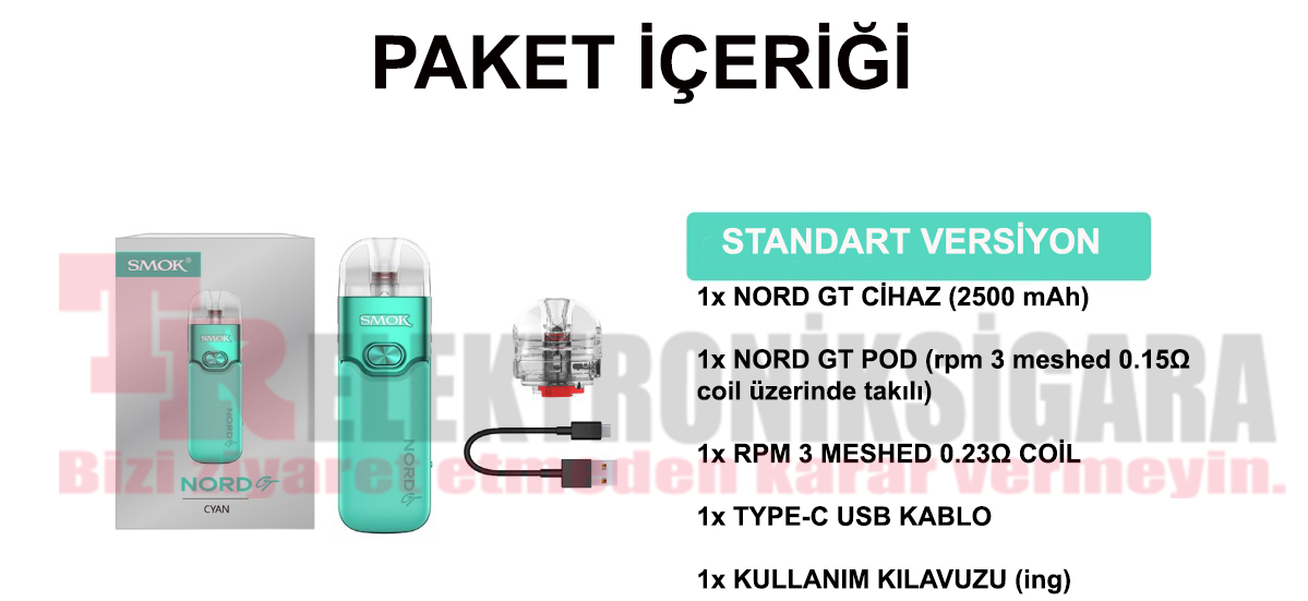 Smok Nord 5 80W Pod Mod Elektronik Sigara