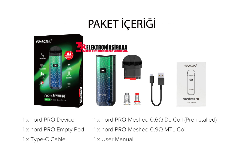 Smok Nord Pro Pod Mod Elektronik Sigara 3.3ml