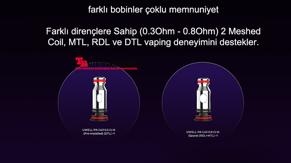 Uwell CROWN D Pod Kit 1100mAh Electronic Cigarette