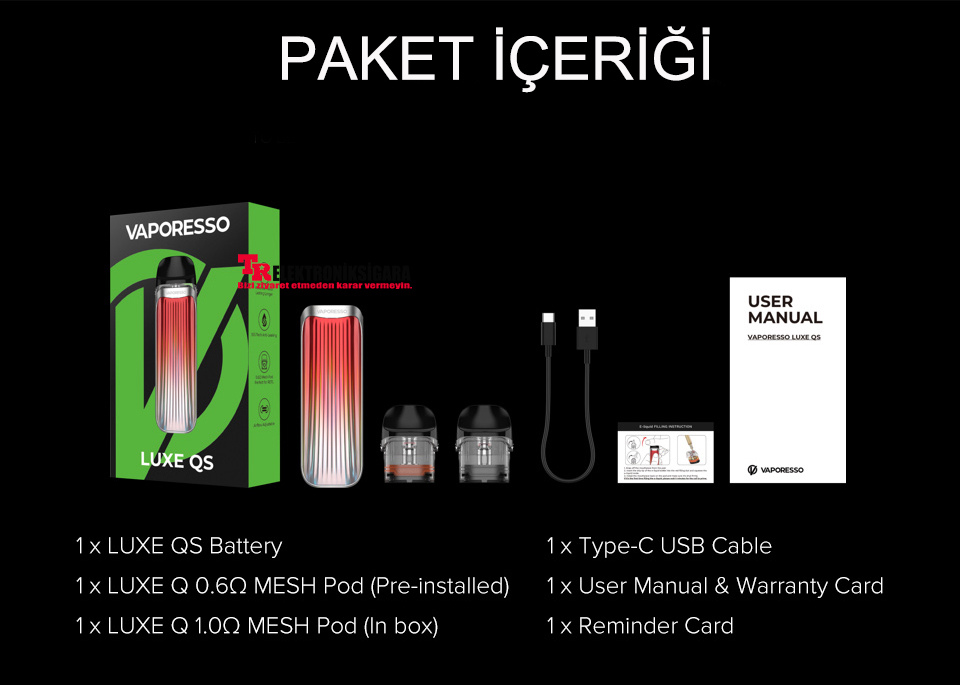 Vaporesso LUXE QS 1000mAh Pod Mod E-Cigarette