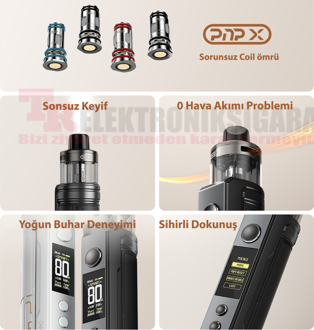 Voopoo Drag X2 Kit 80W Pod Mod Elektronik Sigara
