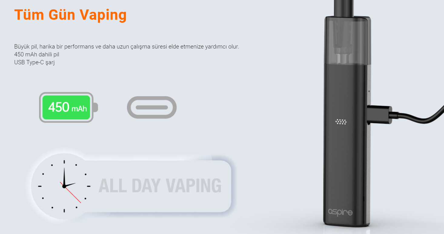 Aspire Vilter Kit Pod Mod Elektronik Sigara