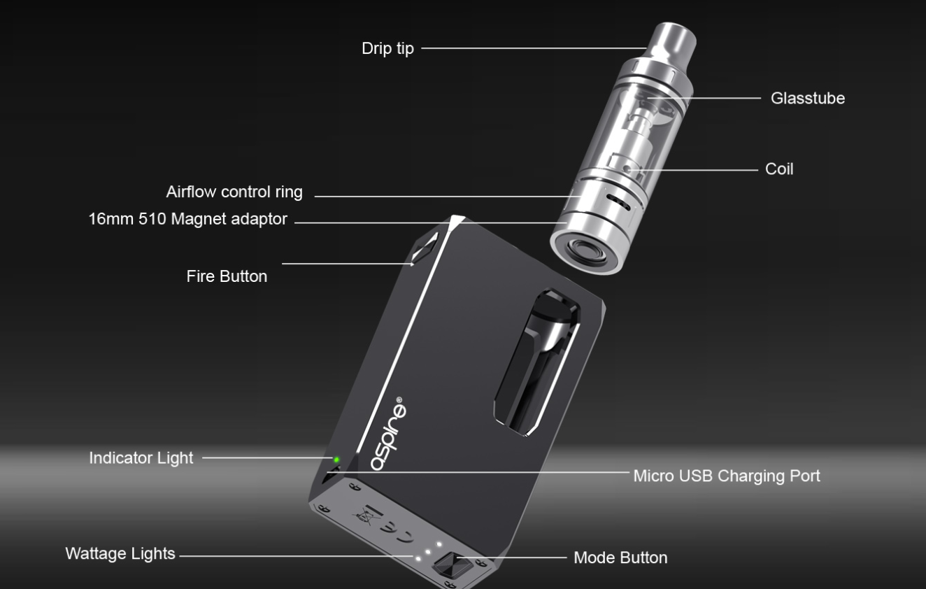 Aspire K1 Stealth Kit 1000Mah
