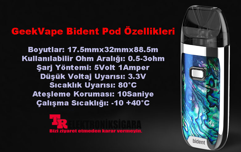 GeekVape Bident Pod Mod Elektronik Sigara