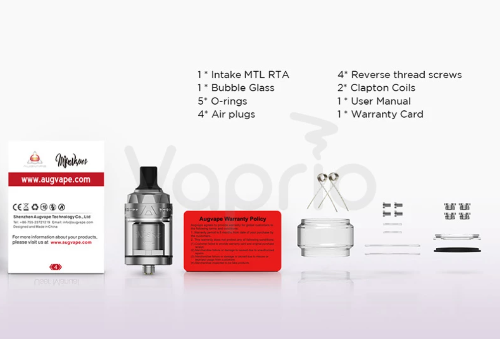 Augvape İntake MTL RTA Atomizer