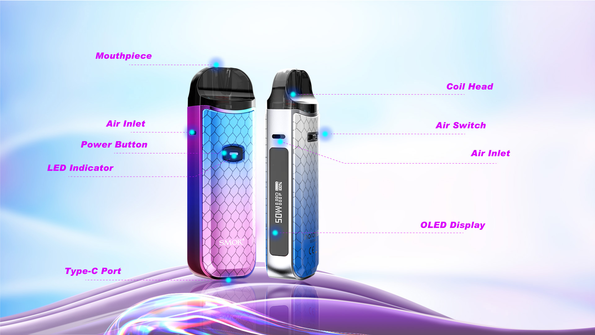 Smok Nord 50W Pod Mod Electronic Cigarette