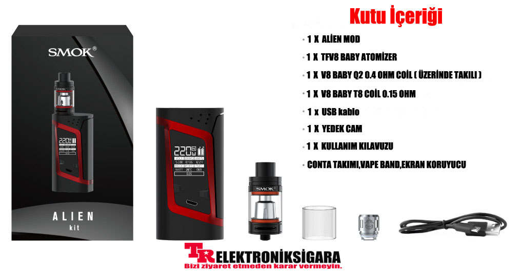 Smok Alien 220W Kit TFV8 Baby Beast Tank