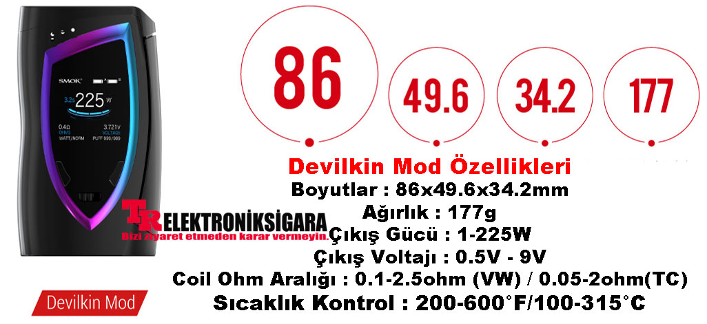 Smok Devilkin Kit 225W TFV12 Prince Tank