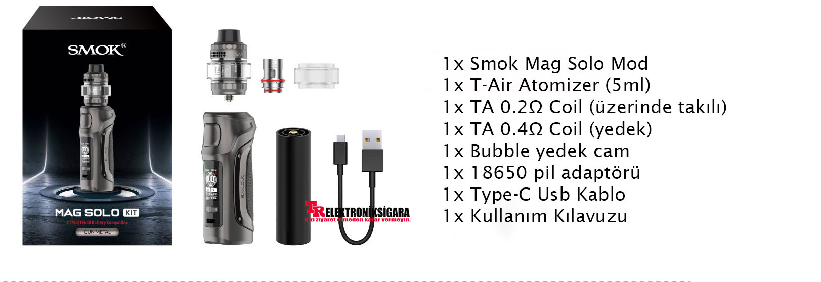 Smok Mag Solo Kit 100W Elektronik Sigara