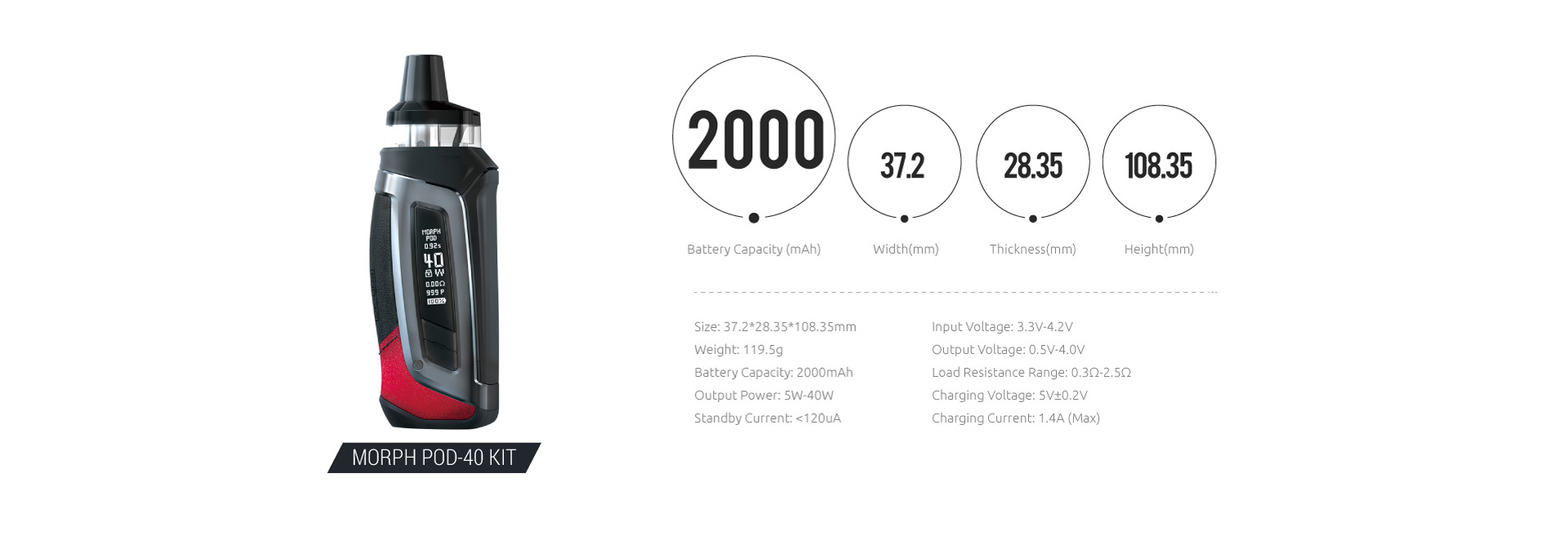 Smok Morph Pod 40 Kit Electronic Cigarette Review