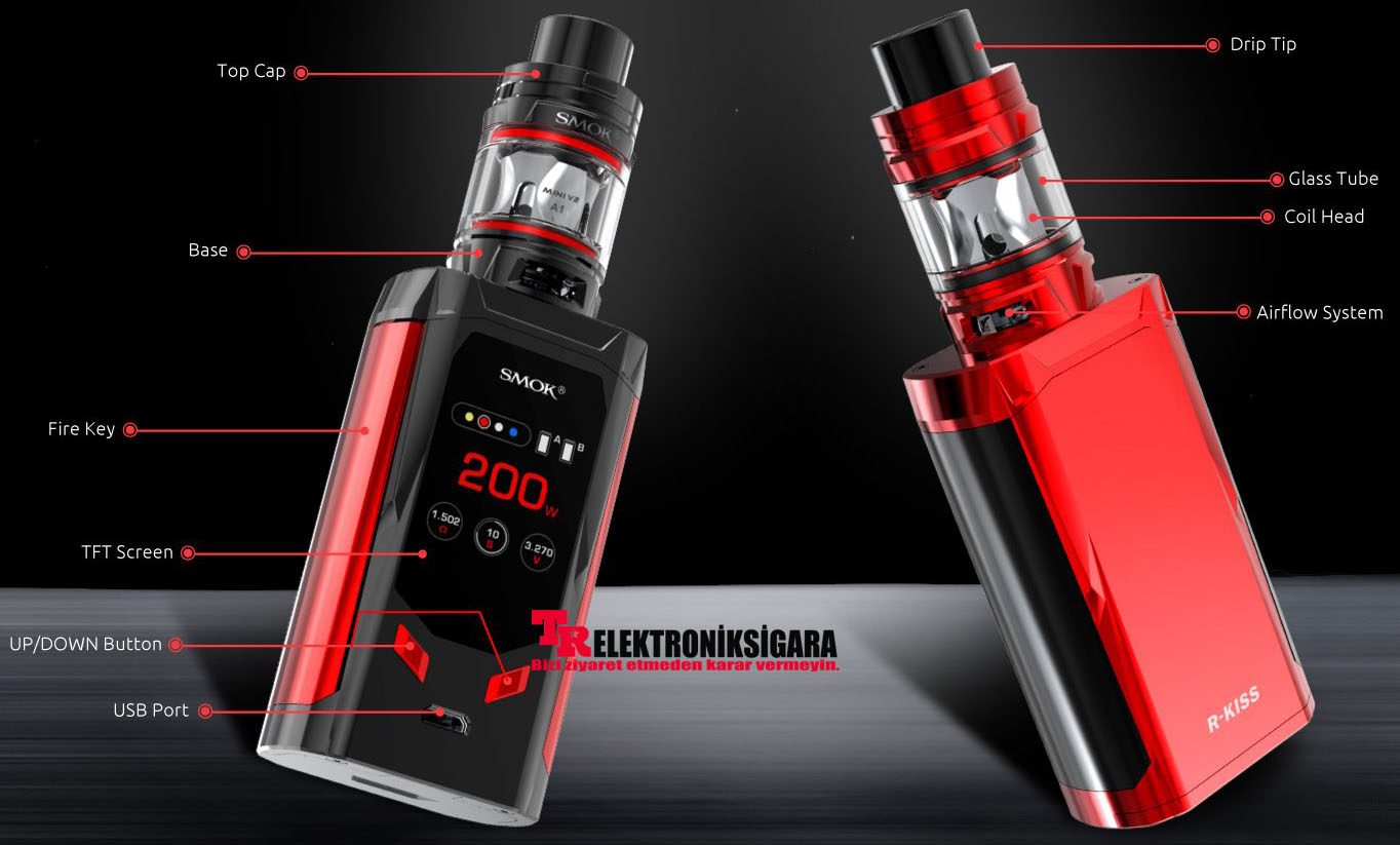 Smok R-Kiss 200W Kit TFV8 Baby V2 Tank