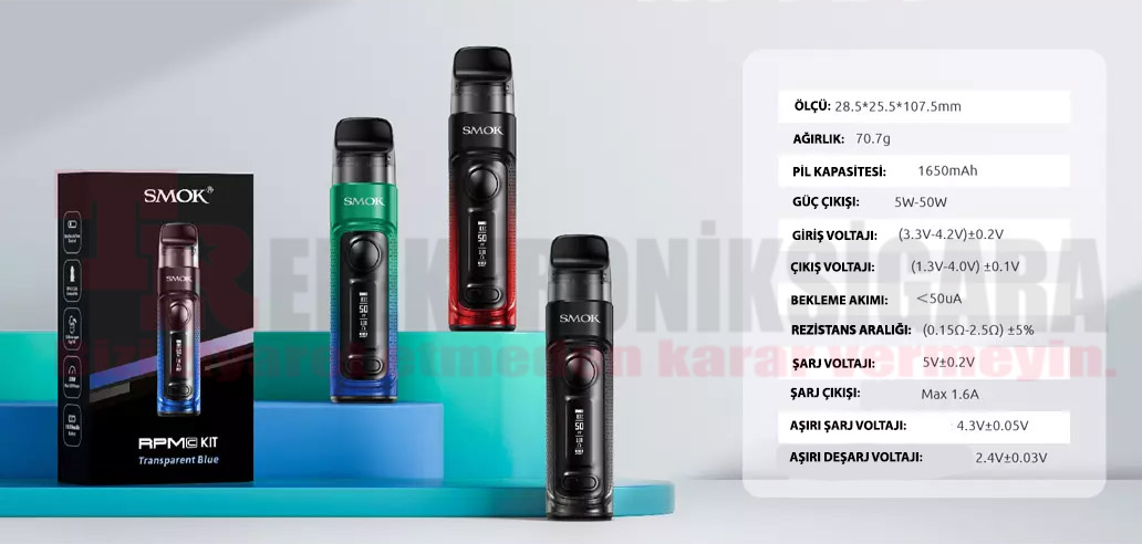 SMOK RPM C Pod Kit 50W Electronic Cigarette 1650mAh