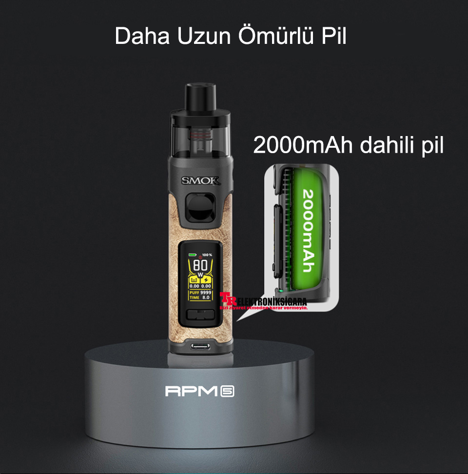 SMOK RPM 5 Pod Kit 80W Elektronik Sigara 2000mAh