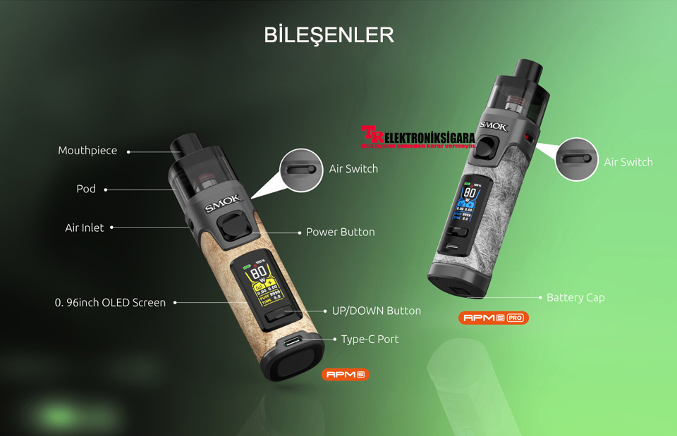 SMOK RPM 5 Pro Pod Kit 80W Elektronik Sigara