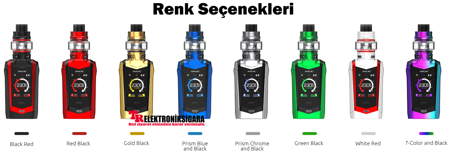 Smok Species V2 230W Kit TFV8 Baby Tank Elektronik Sigara