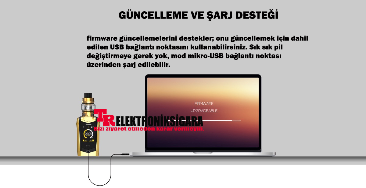 Smok Species V2 230W Kit TFV8 Baby Tank Elektronik Sigara