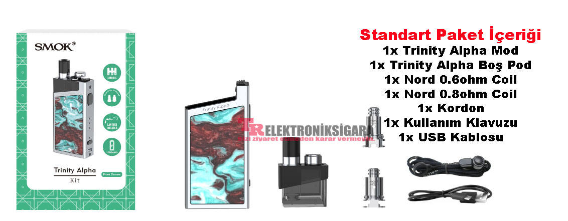 Smok Trinity Alpha Pod Mod Elektronik Sigara