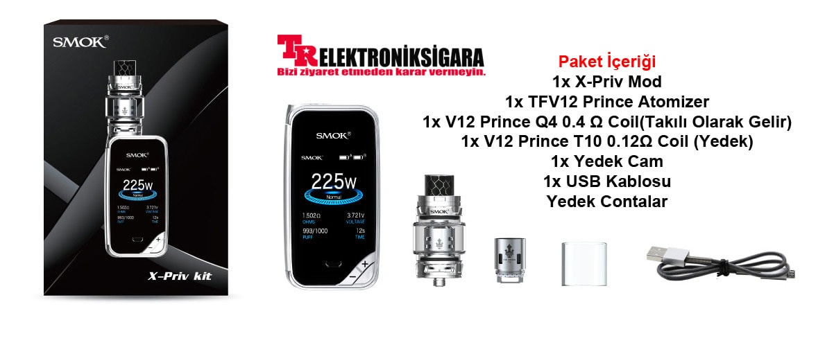 Smok X-Priv 225W Kit TFV12 Prince Tank