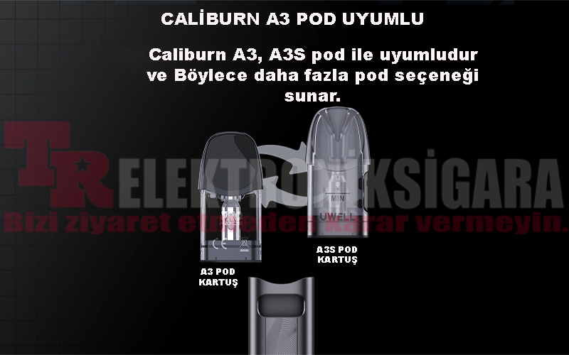 Uwell Caliburn A3S Pod Mod Elektronik Sigara