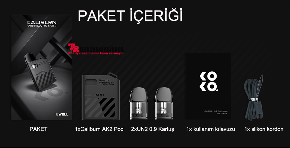 Uwell Caliburn AK2 Pod Mod E-Cigarette