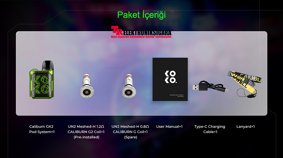 Uwell Caliburn GK2 Pod Mod E-Cigarette