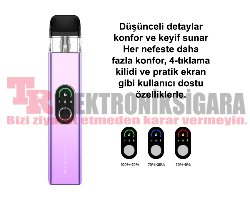 Vaporesso Xros 4 Pod Mod Kit Elektronik Sigara 1000mAh