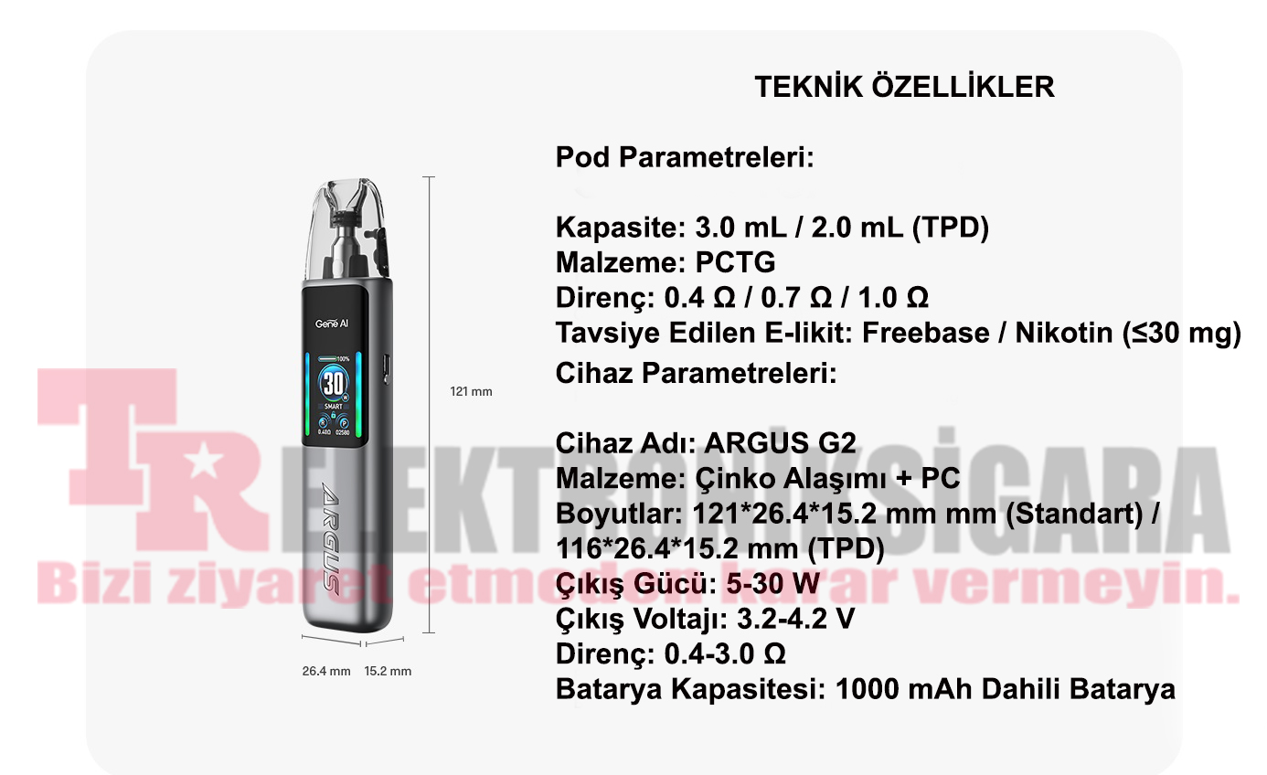 Voopoo Argus G2 Pod Kit 30W Electronic Cigarette